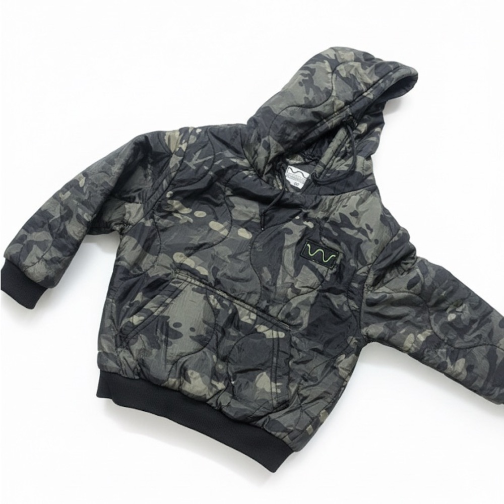 Brother Kids Camo Hoodie with Black Accents